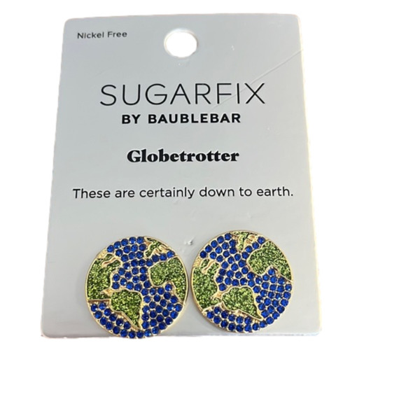 BRAND NEW! SUGARFIX By BaubleBar Earth Earrings - Picture 1 of 2